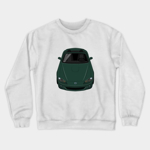 MX-5 NC 3rd gen 2005-2008 - Green Crewneck Sweatshirt by jdmart